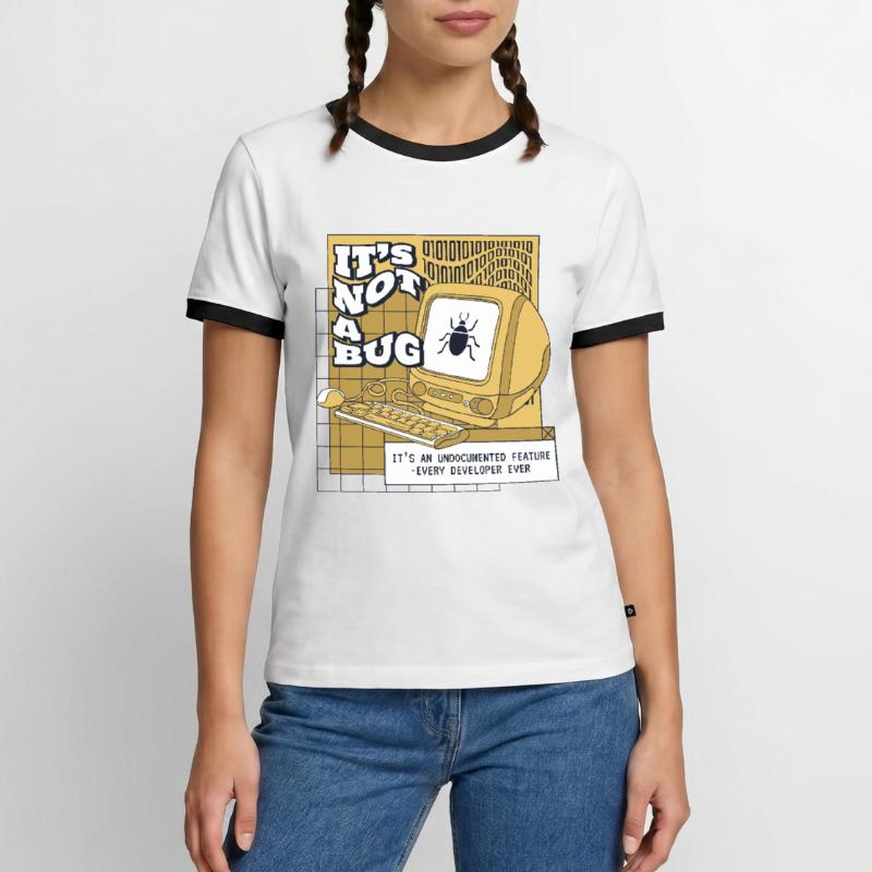 It's Not A Bug Undocumented Feature Developer Männer Kontrast-T-Shirt