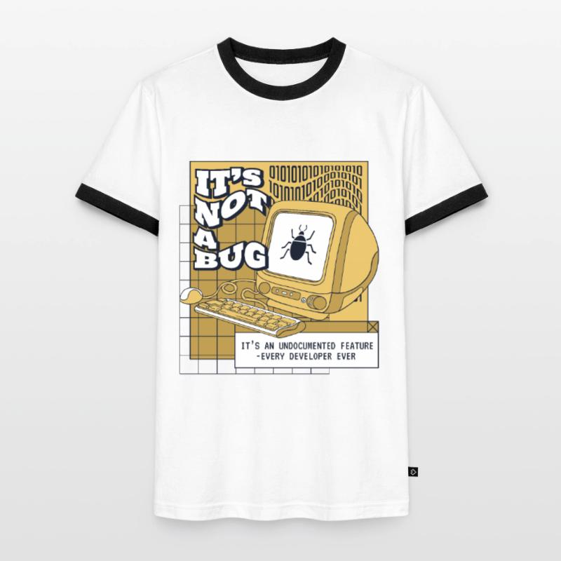 It's Not A Bug Undocumented Feature Developer Männer Kontrast-T-Shirt
