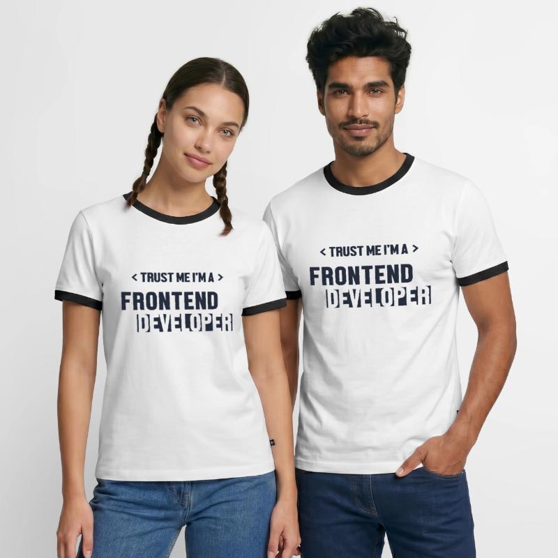 Trust Me I'm Frontend Developer Developer Männer Kontrast-T-Shirt