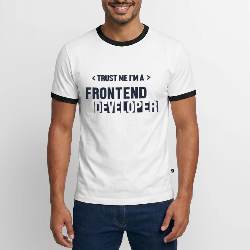 Trust Me I'm Frontend Developer Developer Männer Kontrast-T-Shirt