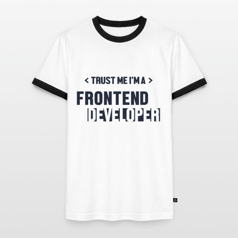 Trust Me I'm Frontend Developer Developer Männer Kontrast-T-Shirt
