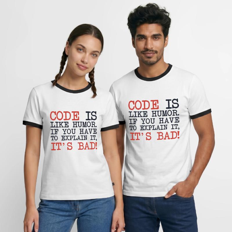 Code Explanation Developer Software Developer Men's Ringer Shirt
