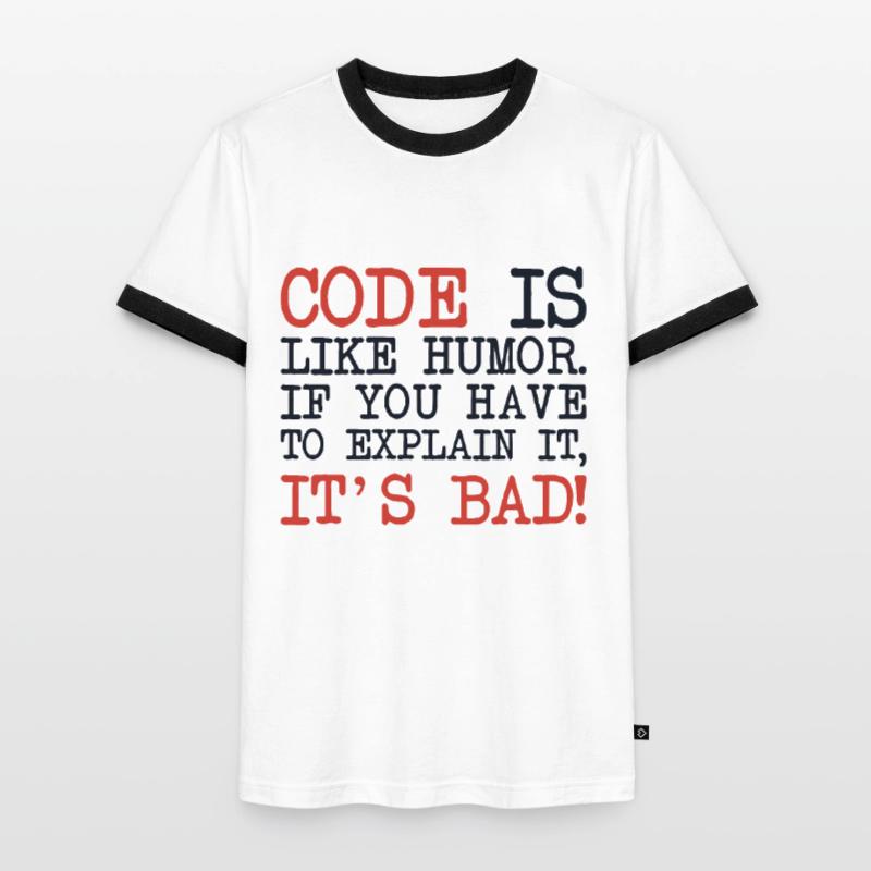Code Explanation Developer Software Developer Men's Ringer Shirt