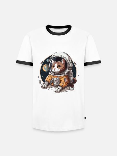 Cosmic Adventure - Men's Ringer Shirt - white/black