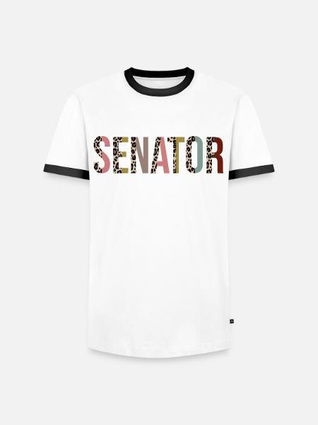 Senator - Men's Ringer Shirt - white/black