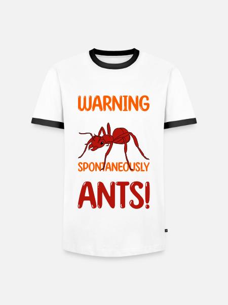 Antkeeping Ant Breeding Ants - Men's Ringer Shirt - white/black