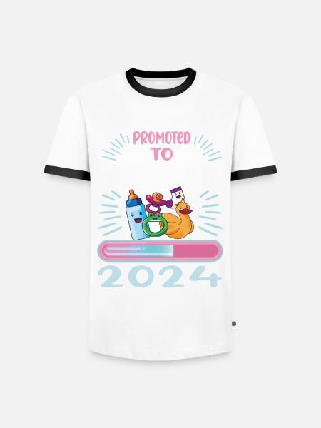 Granny 2024 Granny-to-be 2024 Loading - Men's Ringer Shirt - white/black
