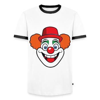 Carnival Costume Carnival Carnival - Men's Ringer Shirt - white/black - Front - AI Model Female 172 light (172cm) & AI Model Male 178 dark (178cm)