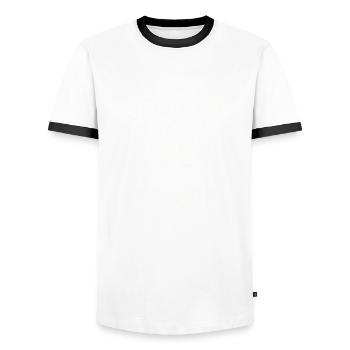Mai 1944 Millésime 1944 Anniversaire 1944 Légende 44 - T-shirt contrasté Homme - blanc/noir - Devant - AI Model Female 172 light (172cm) & AI Model Male 178 dark (178cm)
