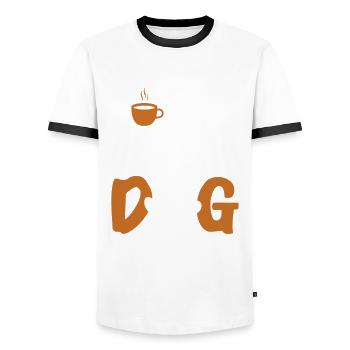 Hundefrisör und Hundepflege - Männer Kontrast-T-Shirt - Weiß/Schwarz - Vorne - AI Model Female 172 light (172cm) & AI Model Male 178 dark (178cm)