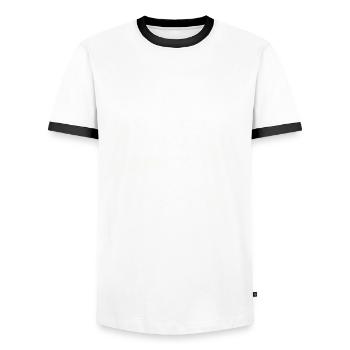 Original Juin 1959 Millésime 1959 Anniversaire 1959 - T-shirt contrasté Homme - blanc/noir - Devant - AI Model Female 172 light (172cm) & AI Model Male 178 dark (178cm)