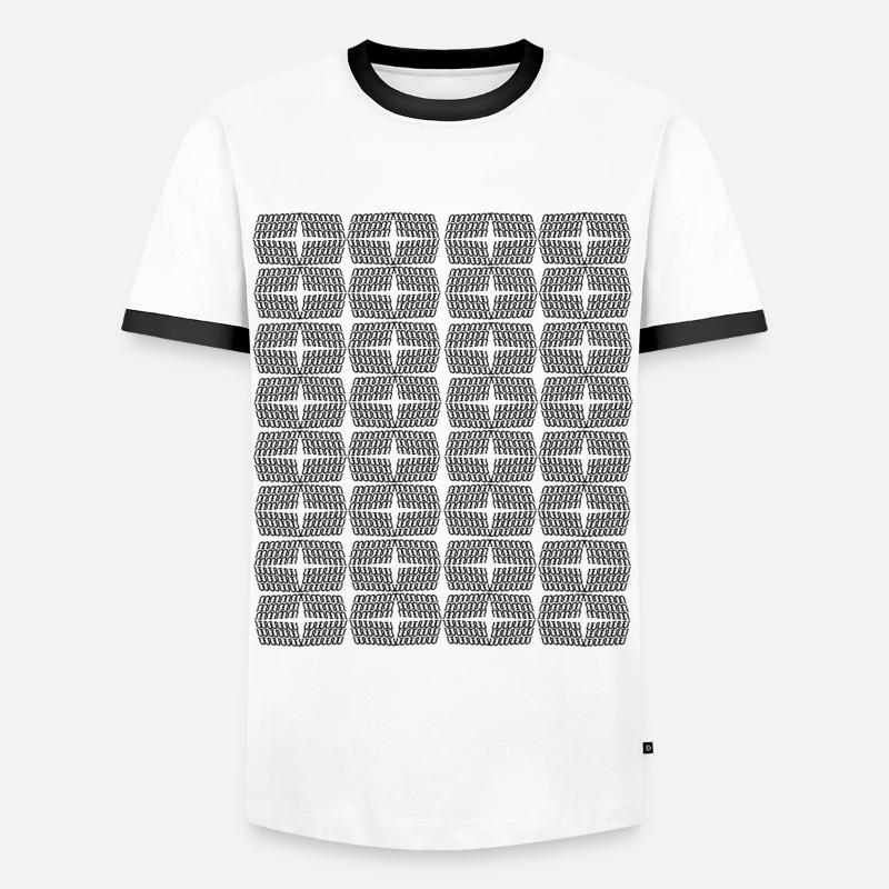 UNI - Men's Ringer Shirt - white/black