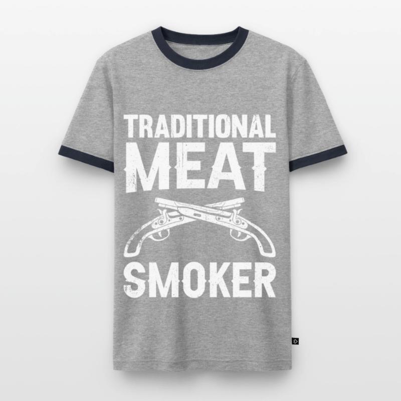 Vorderlader Muzzleloader Muzzle Loading Männer Kontrast-T-Shirt