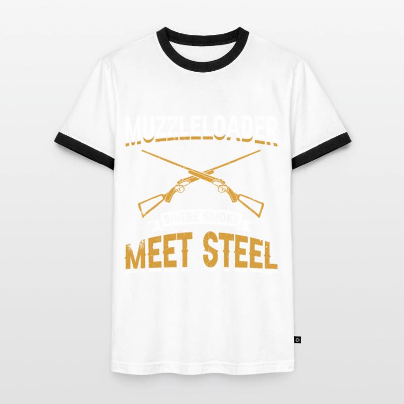 Vorderlader Muzzleloader Muzzle Loading Men's Ringer Shirt