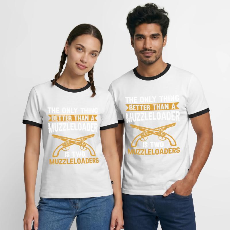Vorderlader Muzzleloader Muzzle Loading Men's Ringer Shirt