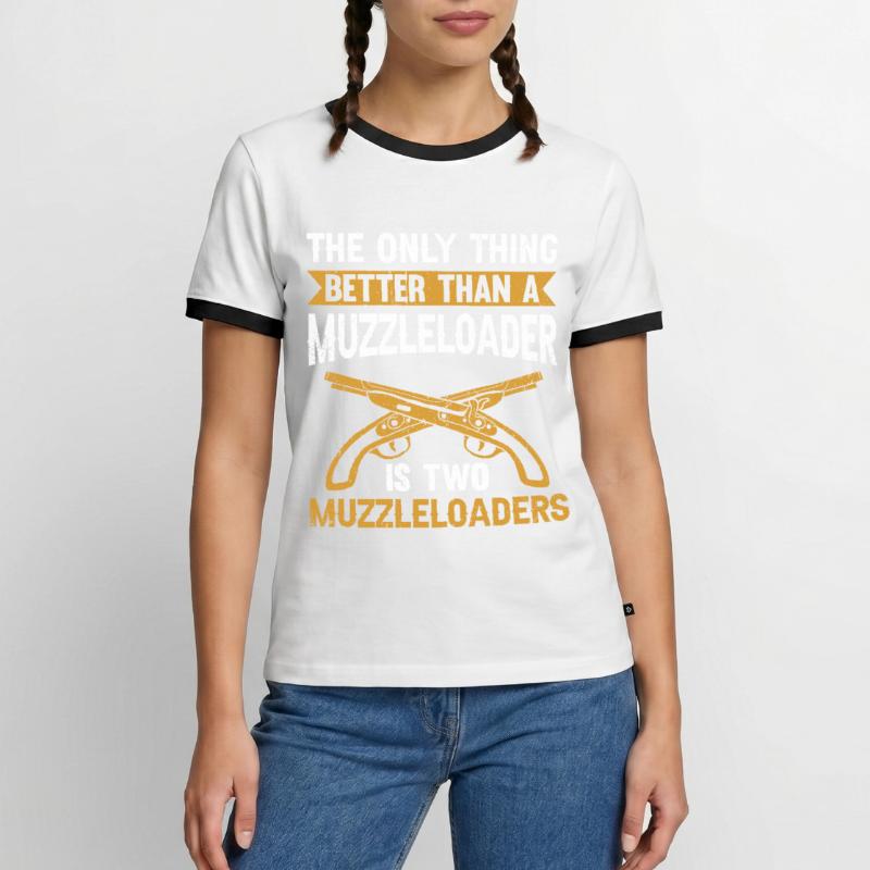 Vorderlader Muzzleloader Muzzle Loading Men's Ringer Shirt