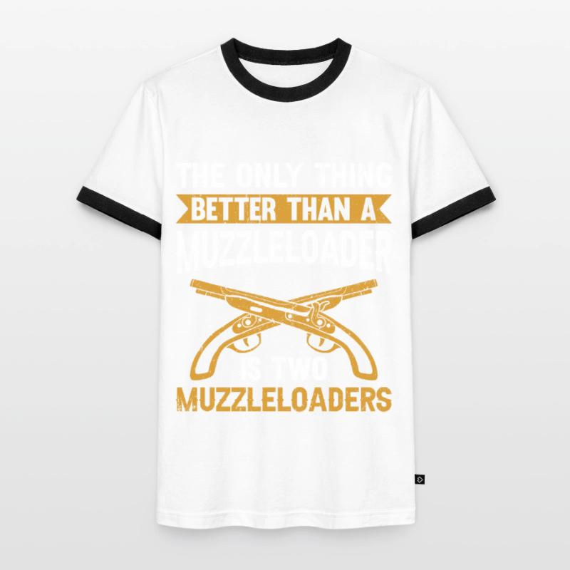 Vorderlader Muzzleloader Muzzle Loading Men's Ringer Shirt