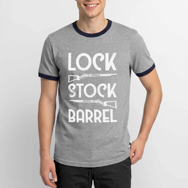 Vorderlader Muzzleloader Muzzle Loading Männer Kontrast-T-Shirt