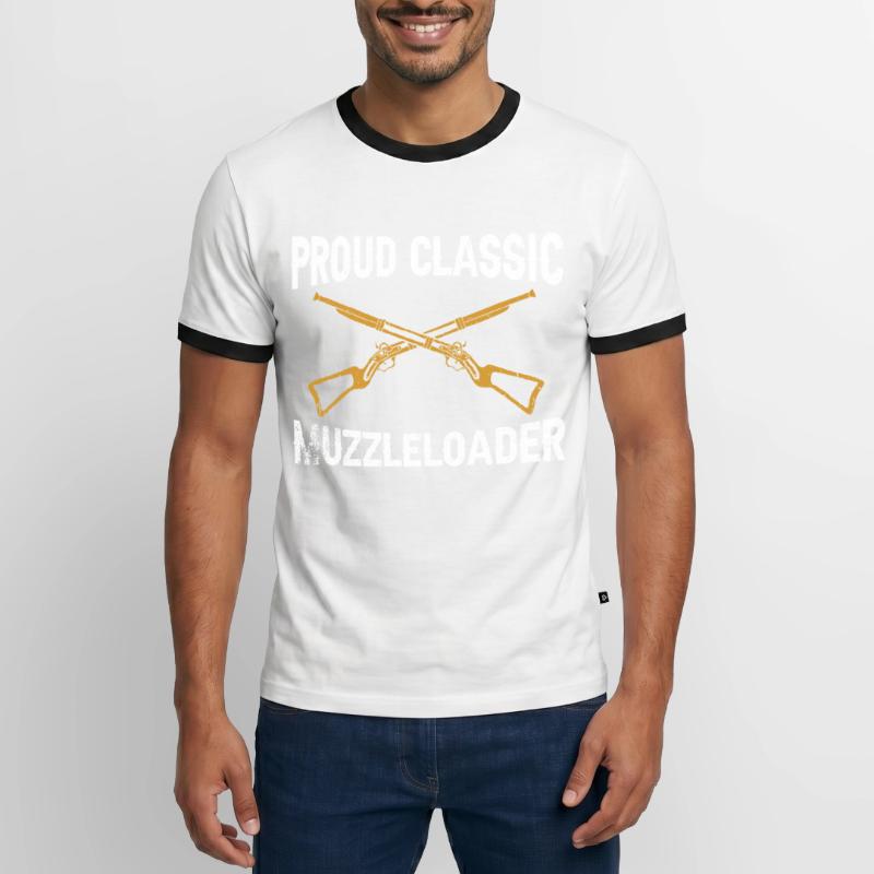 Vorderlader Muzzleloader Muzzle Loading Men's Ringer Shirt