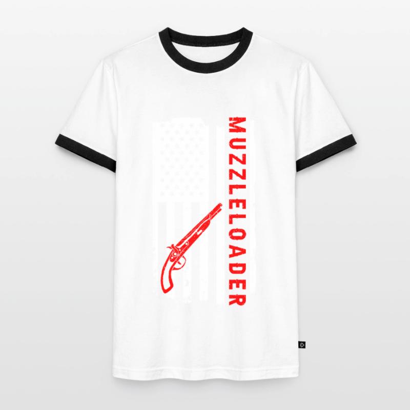 Vorderlader Muzzleloader Muzzle Loading Men's Ringer Shirt