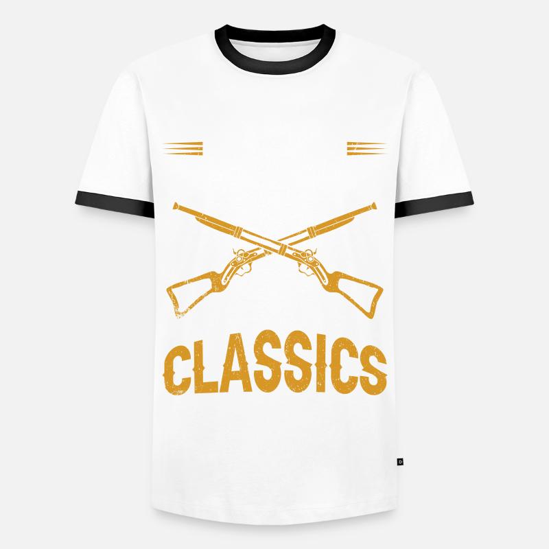 Vorderlader Muzzleloader Muzzle Loading - Männer Kontrast-T-Shirt - Weiß/Schwarz