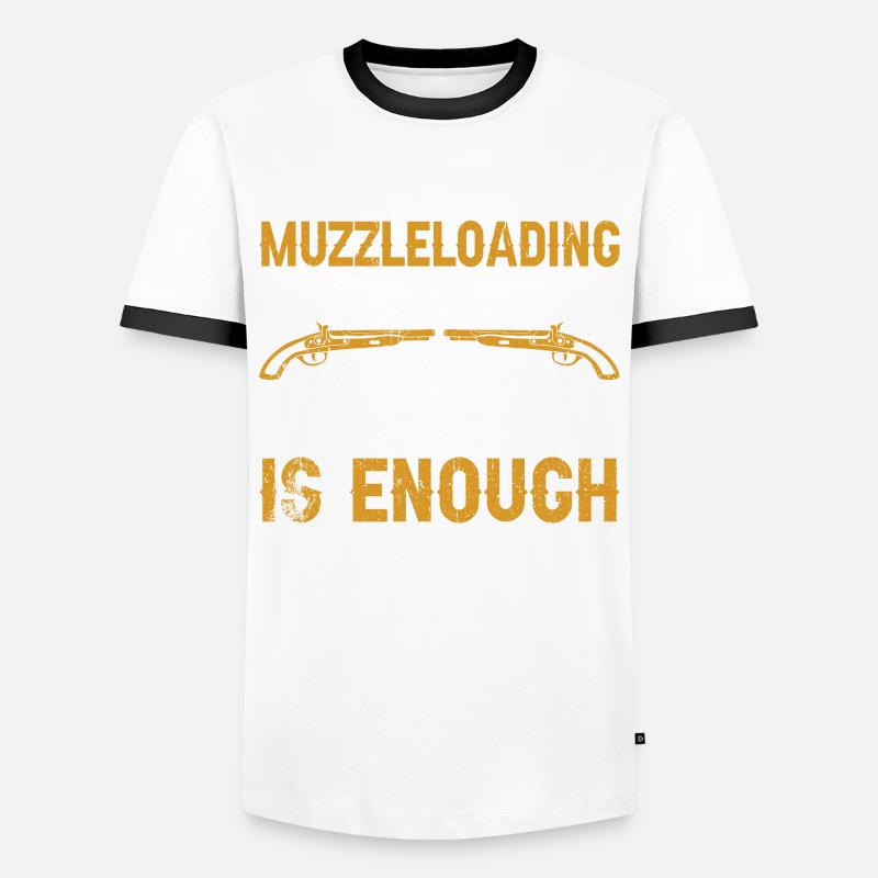 Vorderlader Muzzleloader Muzzle Loading - Männer Kontrast-T-Shirt - Weiß/Schwarz
