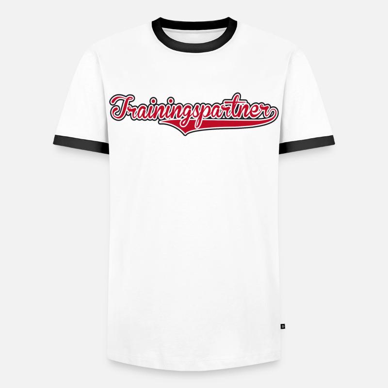 Training Partners - Men's Ringer Shirt - white/black
