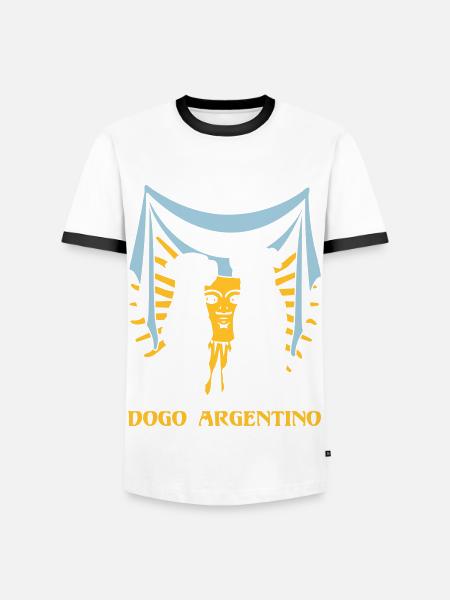 Dogo Argentino Flag - Men's Ringer Shirt -