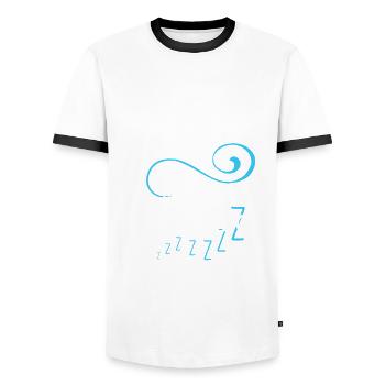 Sänger schnarchen nicht - Männer Kontrast-T-Shirt - Weiß/Schwarz - Vorne - AI Model Female 172 light (172cm) & AI Model Male 178 dark (178cm)