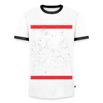 Bering Sea Fisherman 2022 Specialist Gift Idea - Men's Ringer Shirt - white/black - Front - AI Model Female 172 light (172cm) & AI Model Male 178 dark (178cm)