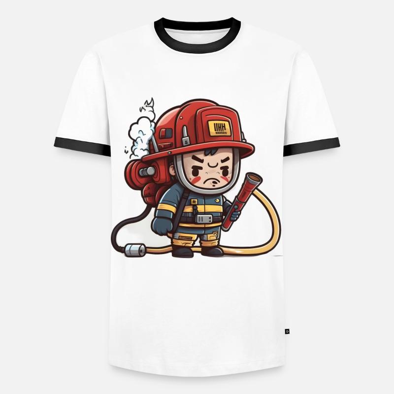 Fighting Fires - Men's Ringer Shirt - white/black