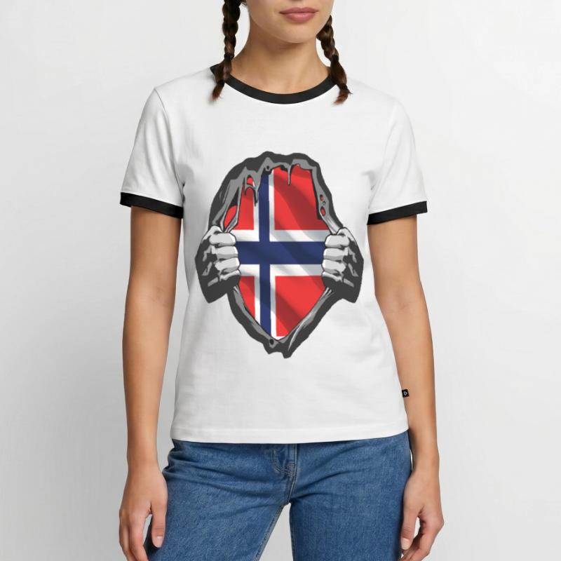 norway cod card cod hunter gift Men's Ringer Shirt