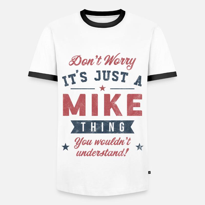 Its a Mike thing - Men's Ringer Shirt - white/black