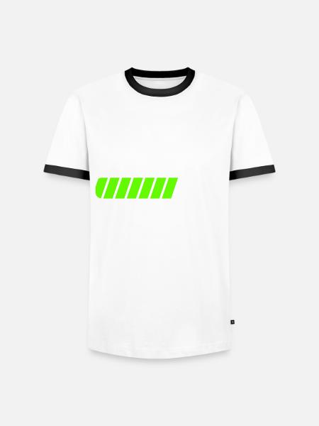 Ärztin Loading Ladebalken - Männer Kontrast-T-Shirt - Weiß/Schwarz