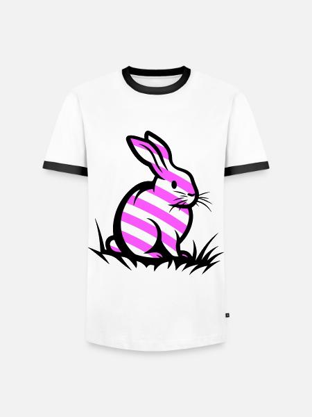 Easter Bunny Easter - Men's Ringer Shirt - white/black