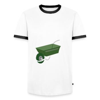 Gärtner Garten Gartenarbeit Spruch lustig - Männer Kontrast-T-Shirt - Weiß/Schwarz - Vorne - AI Model Female 172 light (172cm) & AI Model Male 178 dark (178cm)