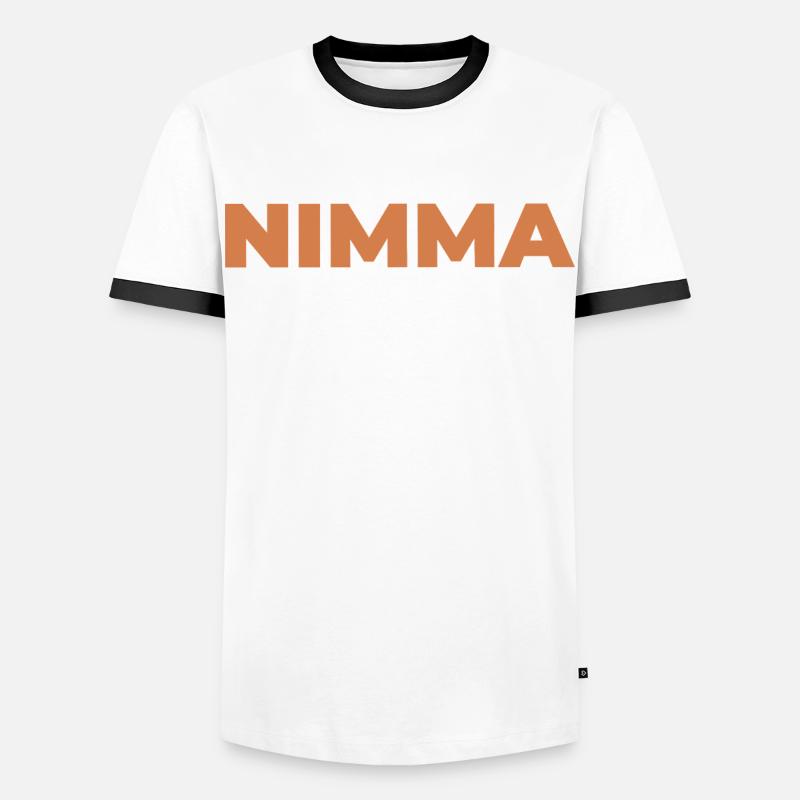 NIMMA - Men's Ringer Shirt - white/black