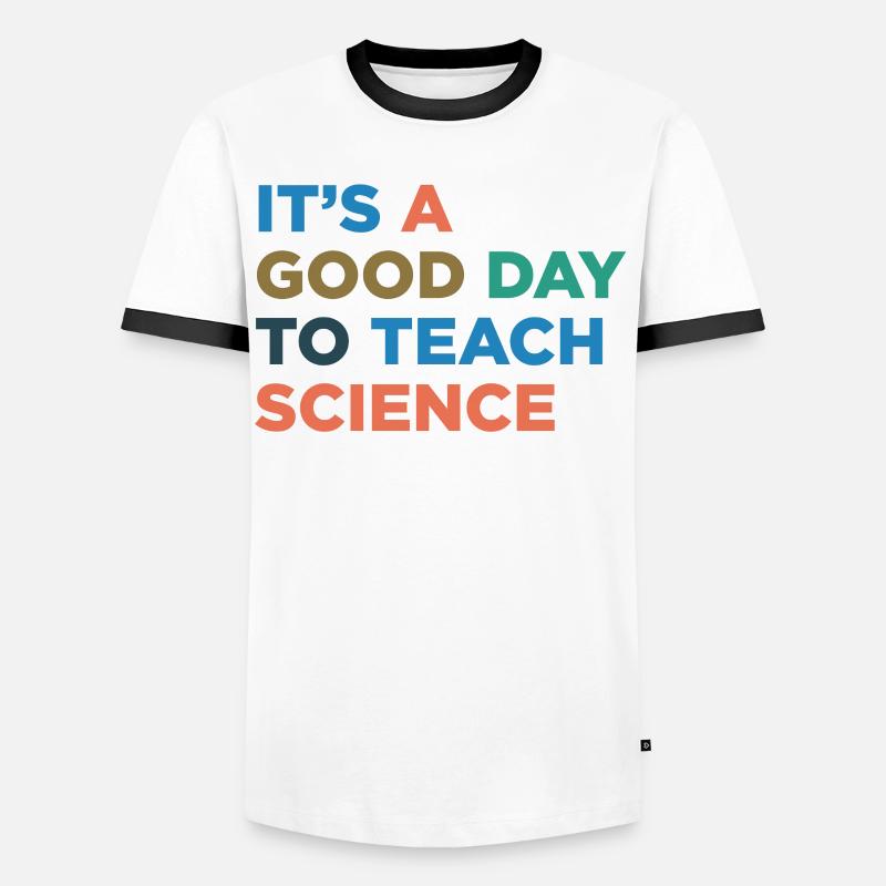 Teaching science teachers - Men's Ringer Shirt - white/black