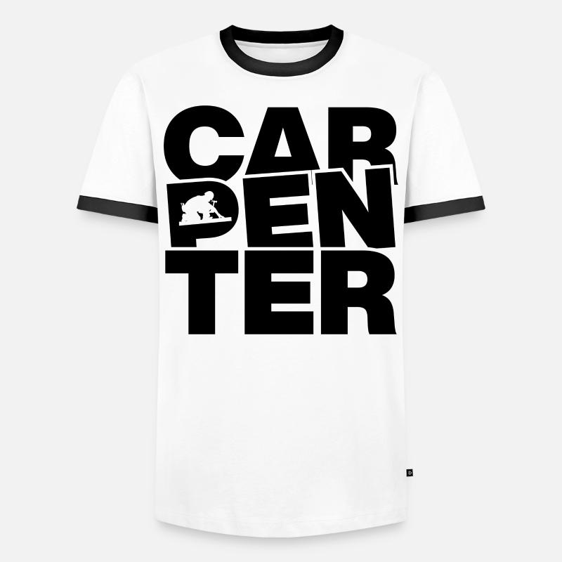 Carpentry profession - Carpenter - Men's Ringer Shirt - white/black