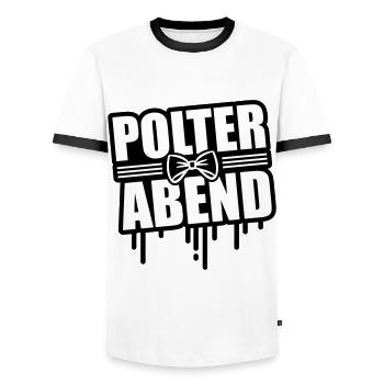 Bachelor party bachelor party - Men's Ringer Shirt - white/black - Front - AI Model Female 172 light (172cm) & AI Model Male 178 dark (178cm)