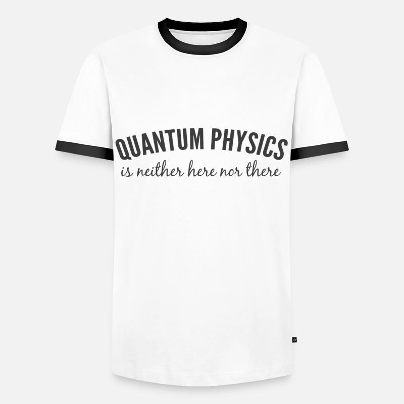 Quantenphysik. - Männer Kontrast-T-Shirt - Weiß/Schwarz