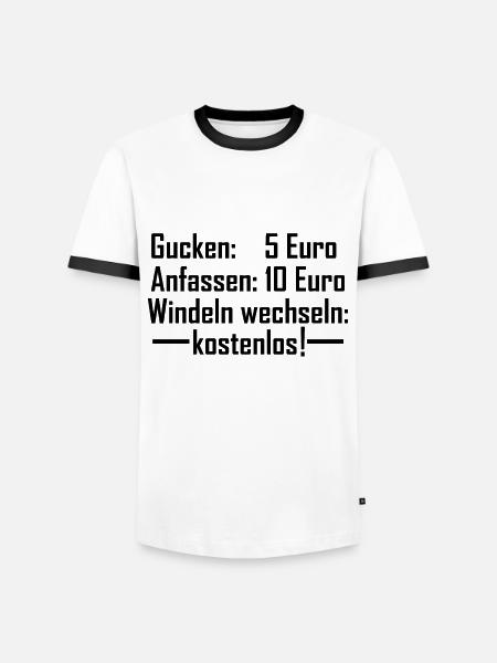 windeln wechseln - Männer Kontrast-T-Shirt -