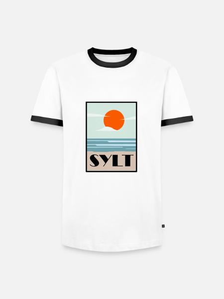 sylt - Männer Kontrast-T-Shirt -