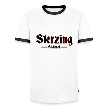 Sterzing Südtirol - Männer Kontrast-T-Shirt - Weiß/Schwarz - Vorne - AI Model Female 172 light (172cm) & AI Model Male 178 dark (178cm)