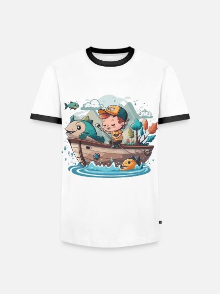 Camping Trip: Outdoor Fun - Men's Ringer Shirt - white/black