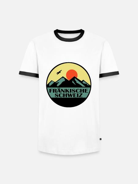 Fränkische Schweiz - Männer Kontrast-T-Shirt - 