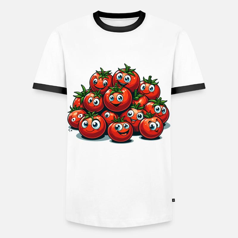 Tomato Tomato Funny Witty Gift - Men's Ringer Shirt - white/black