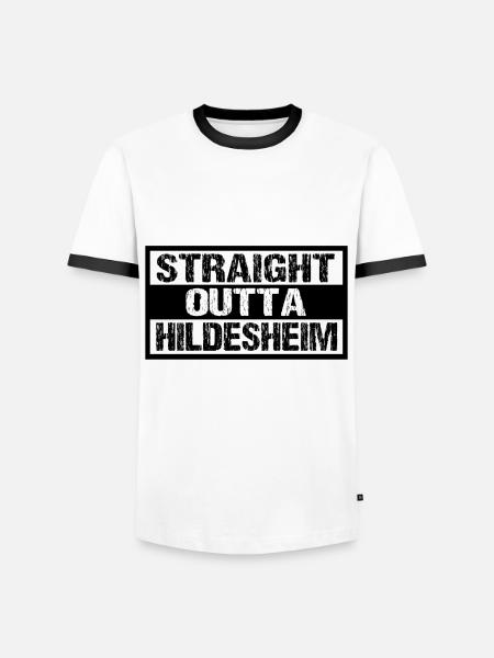 Hildesheim - Männer Kontrast-T-Shirt -