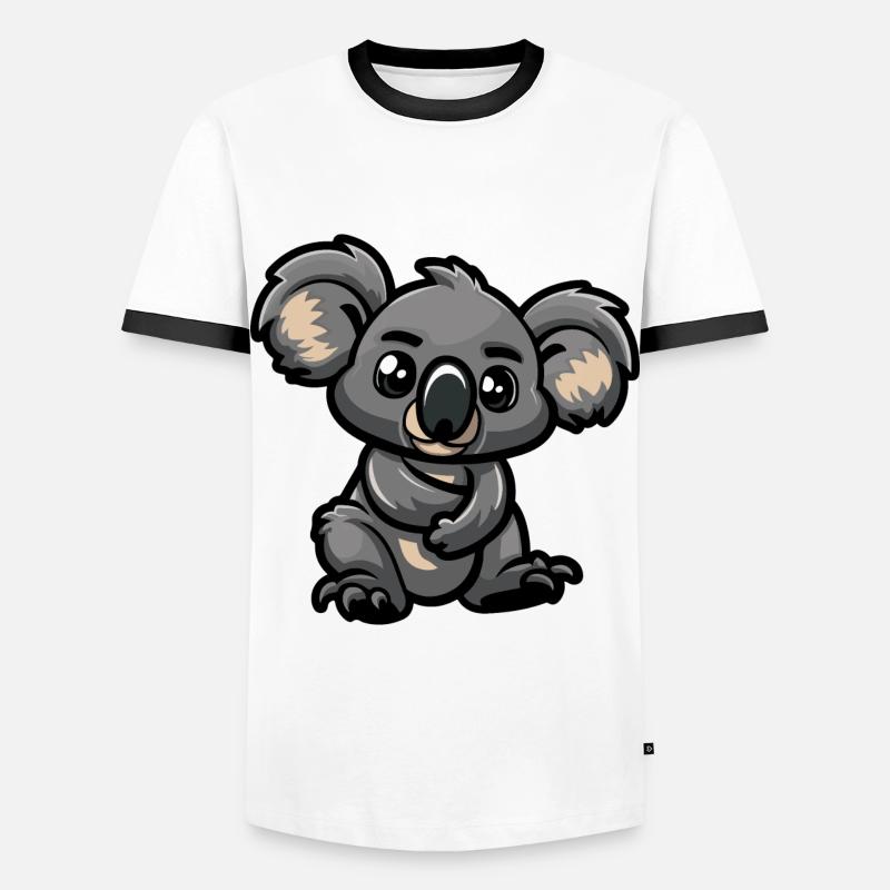 Koala Comic - Men's Ringer Shirt - white/black