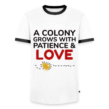 Ameisenhalter Ameisenliebhaber Entomologe Insektensammler - Männer Kontrast-T-Shirt - Weiß/Schwarz - Vorne - AI Model Female 172 light (172cm) & AI Model Male 178 dark (178cm)
